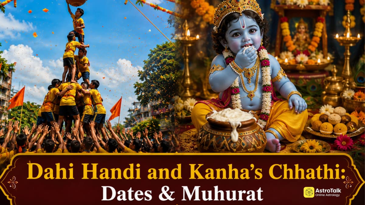 Dahi Handi and Kanha’s Chhathi: Note Dates & Muhurat!