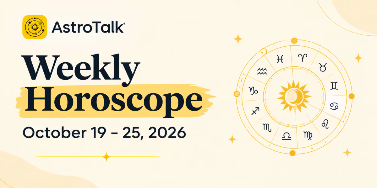 Weekly Horoscope 19-25 October: Astrological Events & Zodiac-Wise Predictions